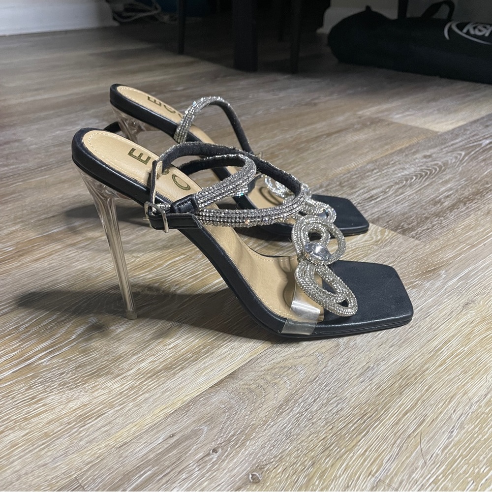 Ego Official Square Toe Sparkly Heels - image 3